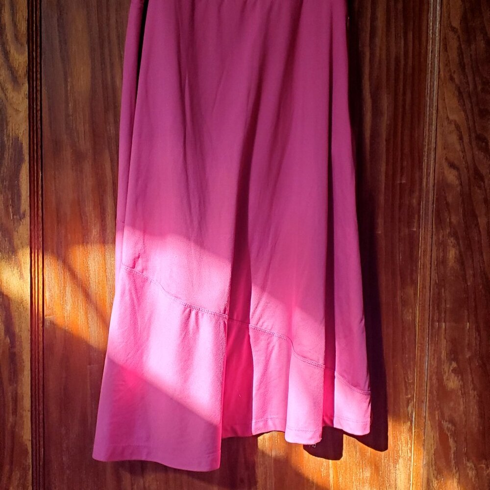 ExOfficio Convertible Skirt Dress for Travel Hidden pocket Size M Hot Pink